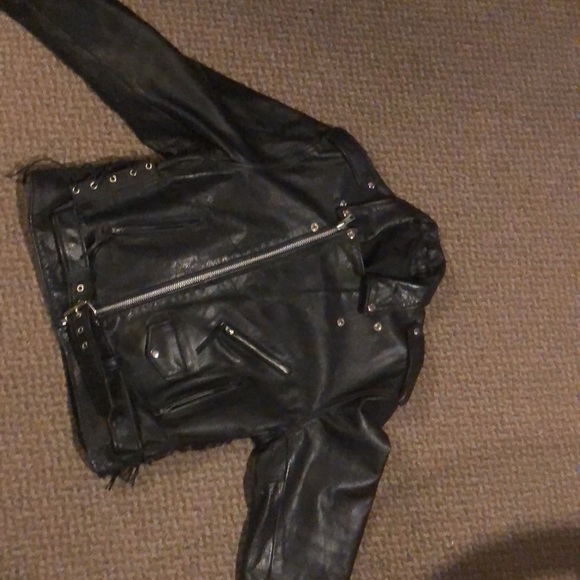 Leather Biker Jacket - Picture 5 of 6